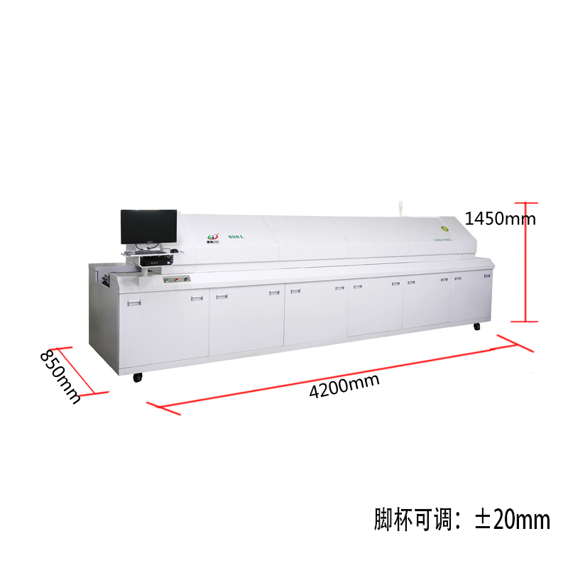 smt设备亚博回流焊800L