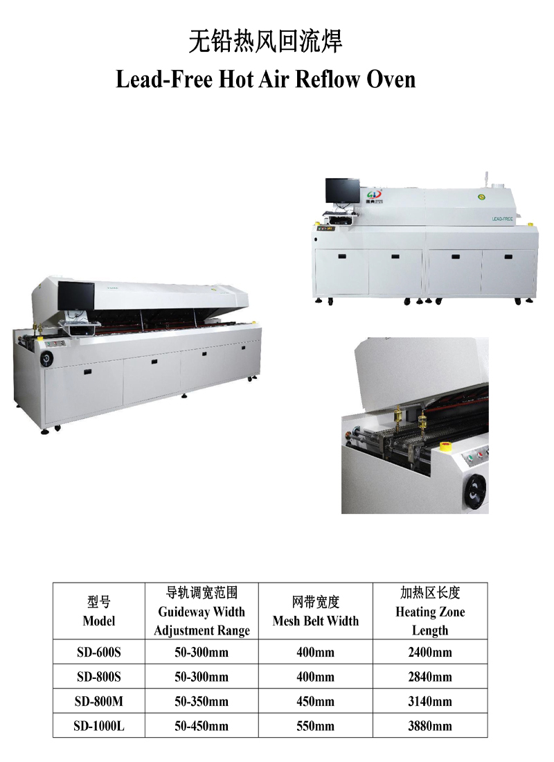 smt设备亚博回流焊800L